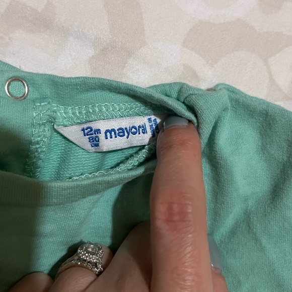 🌻3/25$ Mayoral baby girl Meow crew neck sweater 12 months - Picture 3 of 4